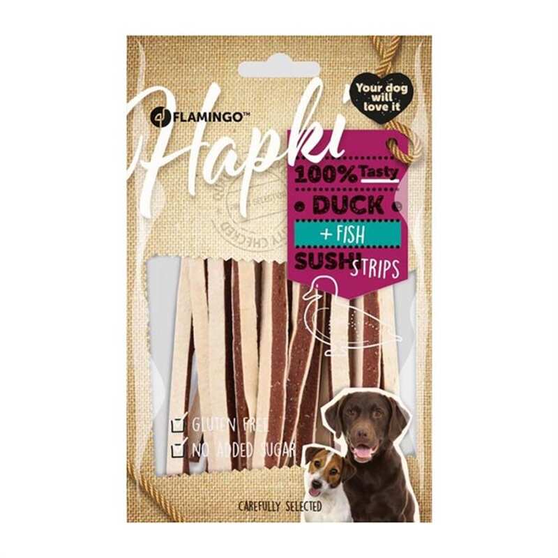 Flamingo - Flamingo Hapki Ördekli Balıklı Şerit Köpek Ödülü 85 Gr.