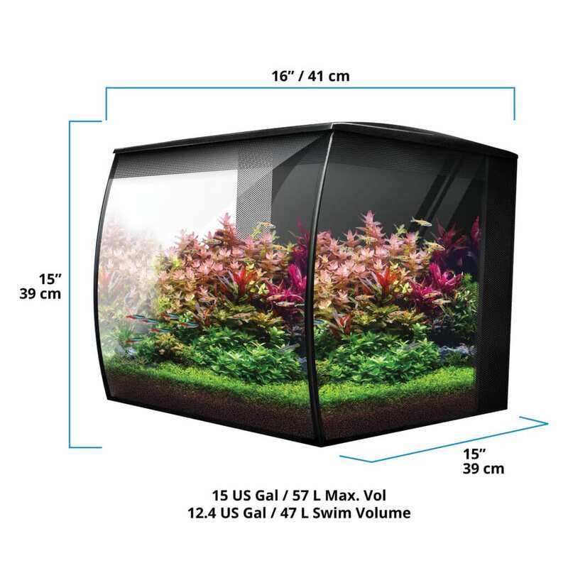 Fluval - Fluval Flex 2.0 Siyah 57L (1)