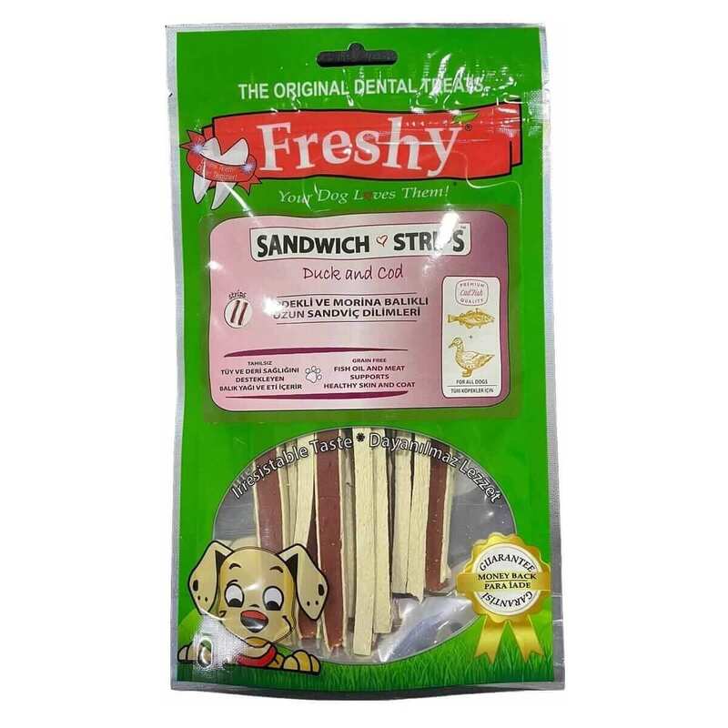 Freshy - Freshy Sandwich Strips Balıklı Sandviç Köpek Ödülü