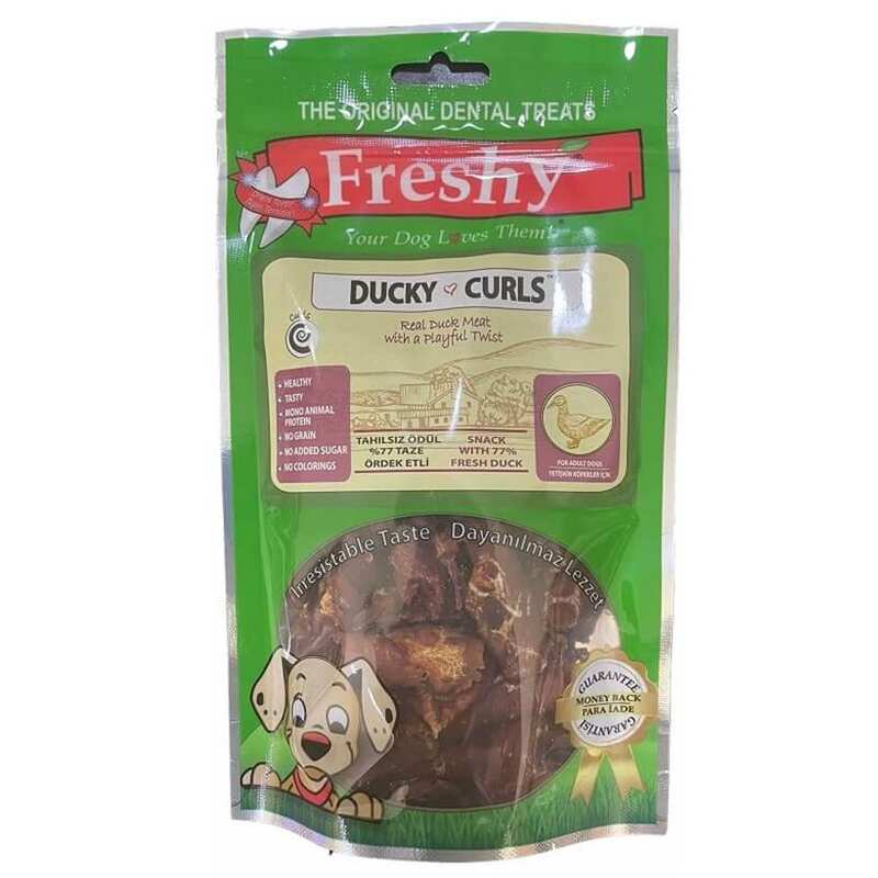 Freshy - FRESHY TAHILSIZ KÖPEK ÖDÜL ÖRDEK ETLİ 55 GR