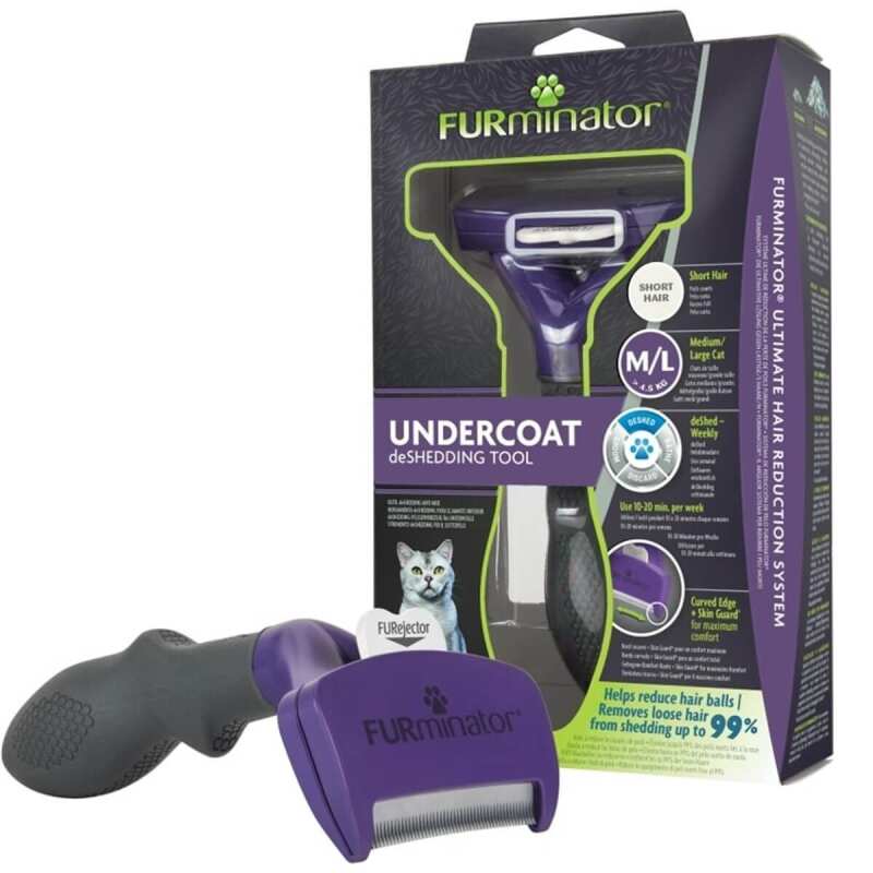 Furminator Kısa Tüylü Kedi Tarağı Medium / Large