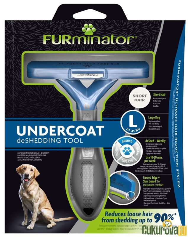 Furminator Uzun Tüylü Köpekler İçin Tüy Toplayıcı Tarak Long Hair L