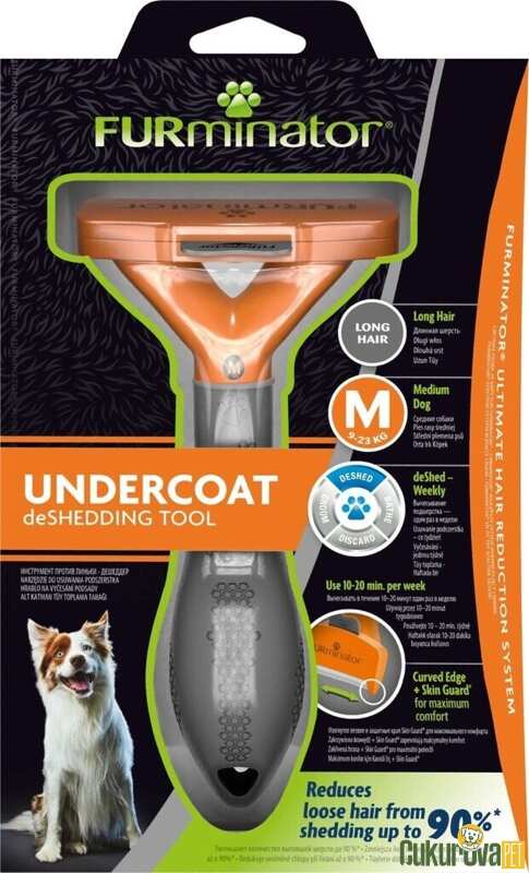 Furminator Uzun Tüylü Köpekler İçin Tüy Toplayıcı Tarak Long Hair M