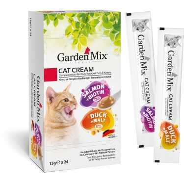 Garden Mix - Garden Mix Kedi Kreması Xxl Somon ördek 15grx24 Ad