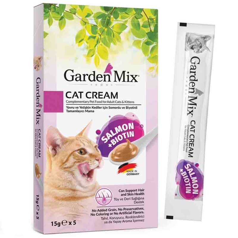 Garden Mix - Gardenmix Somon&Biyotin Kedi Kreması 5*15gr