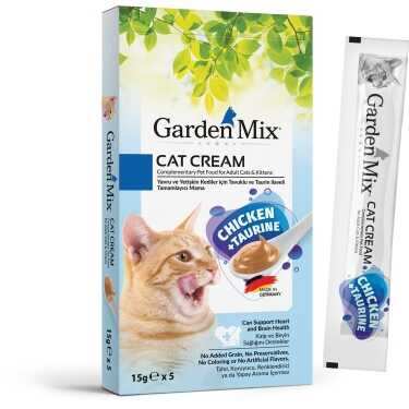 Garden Mix - Gardenmix Tavuk&Taurin Kedi Kreması 5*15gr