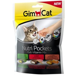 GimCat - Gc Nutripockets.Malt&M.Vitamin&Omega 150Gr
