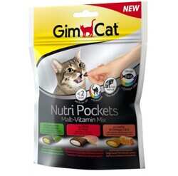 GimCat - Gc Nutripockets.Malt&M.Vitamin&Omega 150Gr (1)