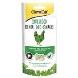 GimCat - Gimcat Dental Duo Snacks Tavuk,Maydanoz Ve Nane Kedi Ödülü 40 Gr