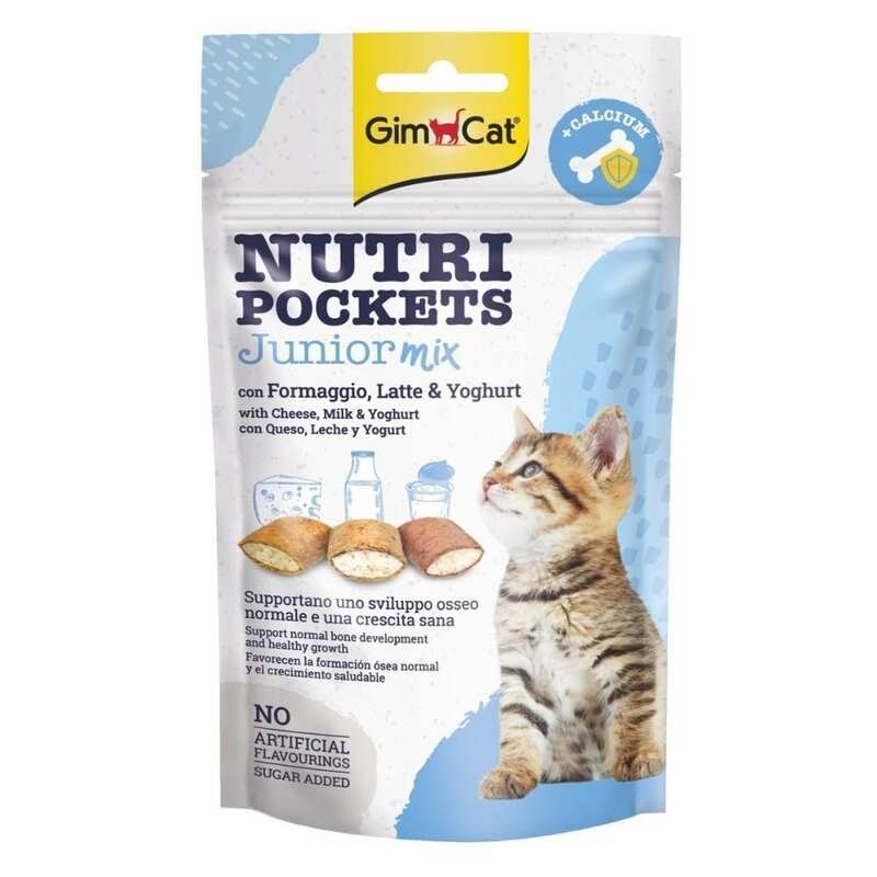 Gimcat Nutripockets Kedi Ödülü Junior Mix 60Gr - Thumbnail