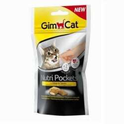GimCat - Gimcat Nutripockets Peynirli Kedi Ödülü Taurinli 60 Gr (1)