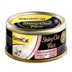 GimCat - Gimcat Shinycat Kıyılmış Tavuklu Karidesli Kedi Konservesi 70 Gr. (1)