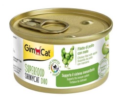 GimCat - Gimcat Shinycat Super Food Fileto Tavuklu Elmalı Kedi Konservesi 70 Gr.​