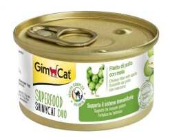 Gimcat Shinycat Super Food Fileto Tavuklu Elmalı Kedi Konservesi 70 Gr.​ - Thumbnail