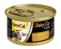 GimCat - Gimcat Shinycat Ton Balıklı Karidesli Malt Özlü Kedi Konservesi 70 Gr.