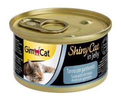 GimCat - Gimcat Shinycat Tuna Balıklı Karidesli Konserve Mama 70 Gr.