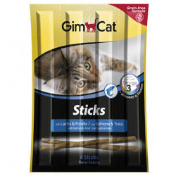 GimCat - Gimcat Sticks Alabalıklı & Somonlu Kedi Ödül Çubukları (1)