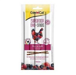 GimCat - Gimcat Sticks Duo Sığır Tavuk Ve Yaban Mersinli Ödül 15 Gr (1)