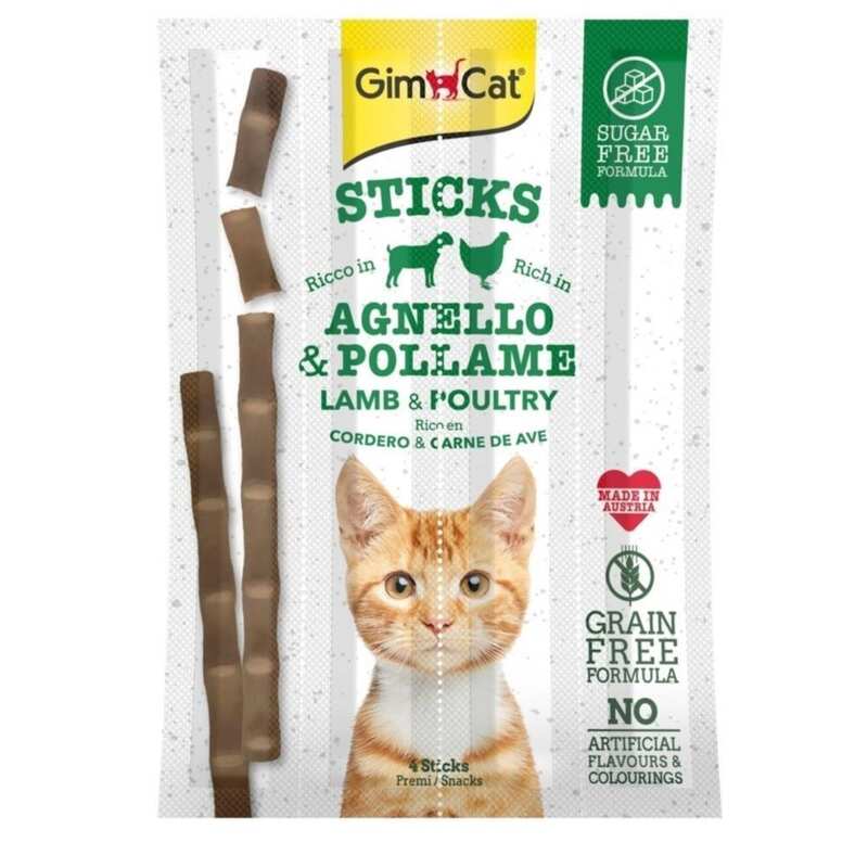 Gimcat Sticks Kuzu Ve Tavuklu Kedi Ödül Çubukları - Thumbnail