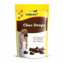 GimDog - Gimdog Choc Drops Çikolatalı Şekersiz Ödül Tableti 75 Gr