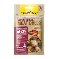 Gimdog Meat Balls Tatlı Patatesli Ve Darılı Tavuk Köpek Ödülü 70 Gr - Thumbnail