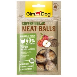 Gimdog Meatballs Tavuk Elma Kinoa Köfte Köpek Ödülü 70 Gr - Thumbnail