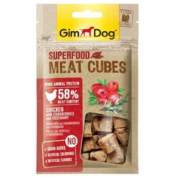Gimdog Meatcubes Tavuk Kızılcık Biberiye Küp Köpek Ödülü 40 Gr - Thumbnail