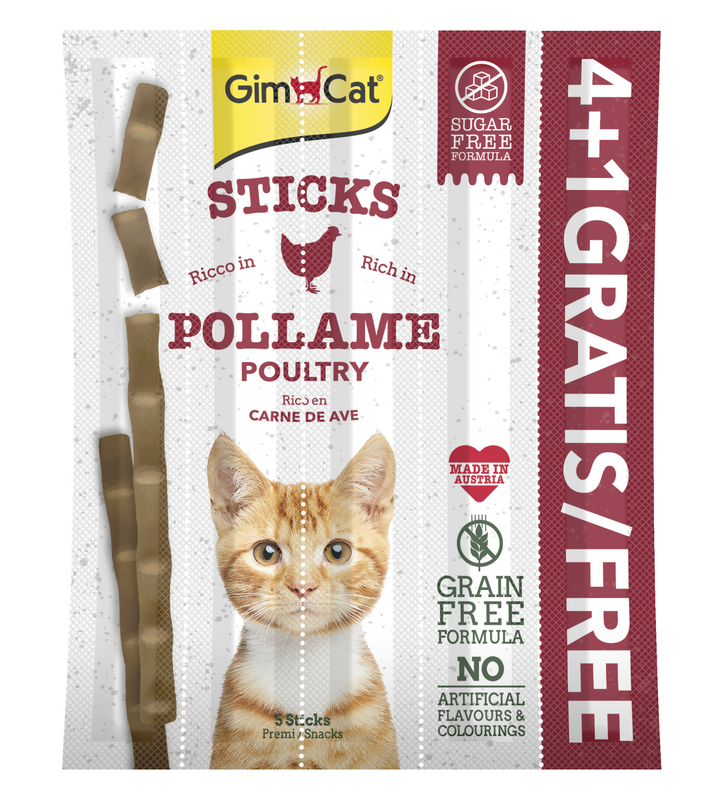 GimCat - Gimcat Sticks Kümes Hayvanları Ve Karaciğerli Kedi Ödül Çubukları