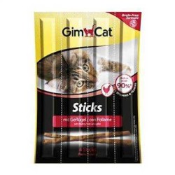 Gimcat Sticks Kümes Hayvanları Ve Karaciğerli Kedi Ödül Çubukları - Thumbnail