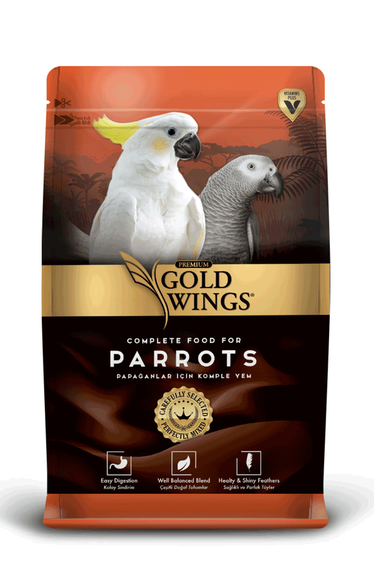 Gold Wings - Gold Wings Premium Papağan 1 Kg.