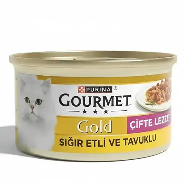 Gourmet Gold Sığır Etli Tavuklu Kedi Konservesi 85 Gr.