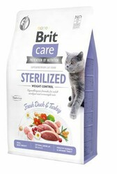 Brit Grain - BRİT CARE STERİLİSED ÖRDEK VE HİNDİ TAHILSIZ KISIRLAŞTIRILMIŞ KEDİ MAMASI 2 KG.