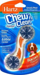 Hartz - Hartz Chew N Clean Bounce & Bite Bacon Çiğneme Kemiği Small / Med