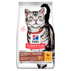 Hills Adult Hairball&Indoor Tavuklu Tüy Yumağı İçin Yetişkin Kedi Maması 1,5 Kg.