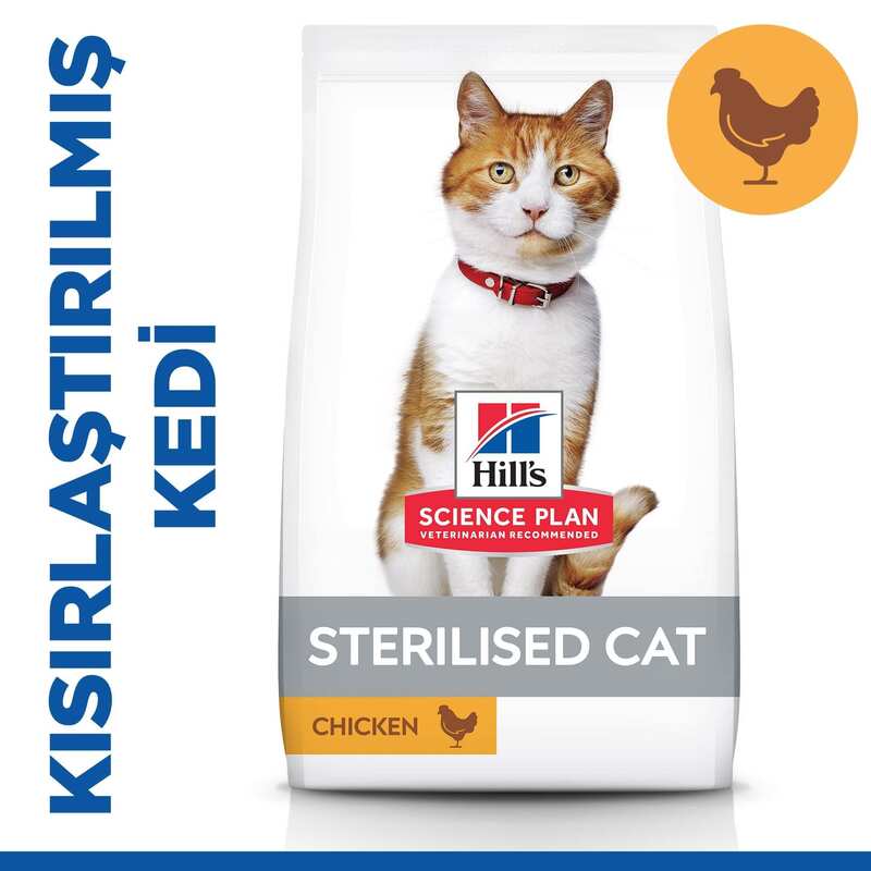 Hills - Hills Adult Sterilised Tavuklu Kısırlaştırılmış Kedi Maması 1,5 Kg.