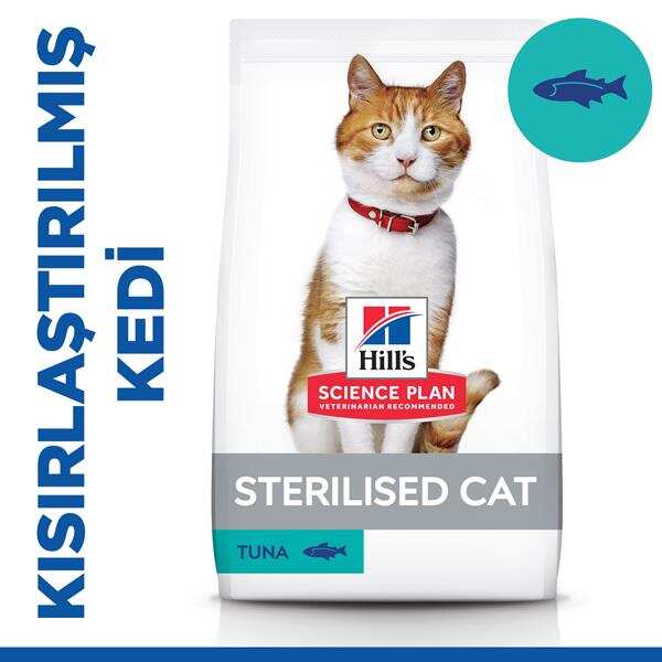 Hills Adult Sterilised Tuna Balıklı Kısırlaştırılmış Kedi Maması 10 Kg. - Thumbnail