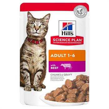 Hills - Hills Biftekli Pouch Konserve Yetişkin Kedi Maması 85 GR