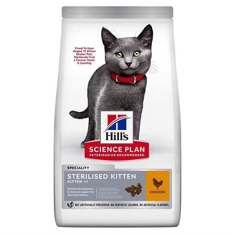 Hills - Hills Kitten Sterilised Tavuklu Yavru Kedi Maması 1,5kg