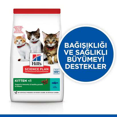 Hills Kitten Tuna Balıklı Yavru Kedi Kuru Maması Tuna 1,5 Kg. - Thumbnail