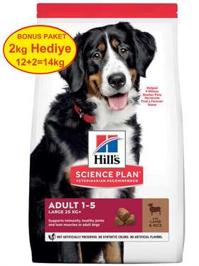 Hills - Hills Kuzu Etli Büyük Irk Yetişkin Köpek Maması 12 + 2 Kg. (1)