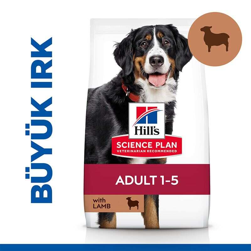 Hills - Hills Kuzu Etli Büyük Irk Yetişkin Köpek Maması 12 + 2 Kg.