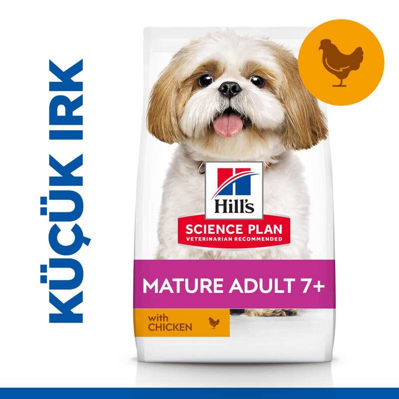 Hills - Hills Mature Adult Small & Miniature Chicken Küçük Irk İçin Tavuklu Yaşlı Köpek Maması 1,5 Kg.