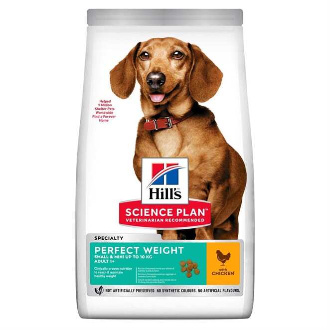 Hills - Hills Perfect Weight Tavuklu Small&Mini Yetişkin Köpek Maması 1.5 Kg