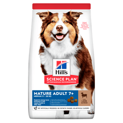 Hills Science Plan Mature +7 Tüm Irklar İçin Kuzu Etli Pirinçli Yaşlı Köpek Maması 2.5 Kg. - Thumbnail