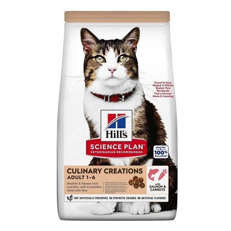 Hills - Hills Somonlu Havuçlu Yetişkin Kedi Maması 10 kg