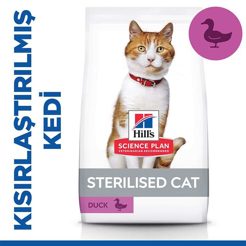 Hills Sterilised Ördekli Kısırlaştırılmış Kedi Maması 3 Kg. - Thumbnail