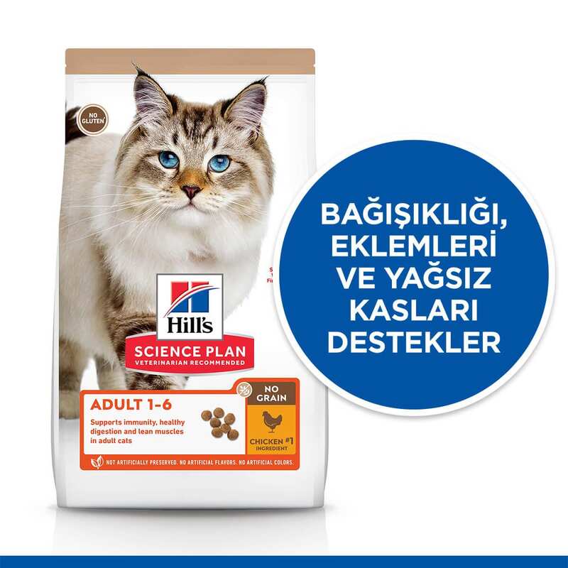 Hills Tahılsız Tavuklu Yetişkin Kedi Maması 1,5 Kg. - Thumbnail