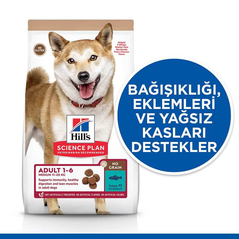 Hills Tahılsız Ton Balıklı Yetişkin Köpek Maması 2,5 Kg. - Thumbnail