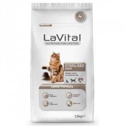 LaVital - Lavital Sterilised Kuzu Etli Kısırlaştırılmış Kedi Maması 1,5 Kg. (1)