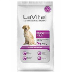 LaVital - Lavital Maxi Adult Lamb Büyük Irk Köpekler İçin Kuzulu Mama 3 Kg.